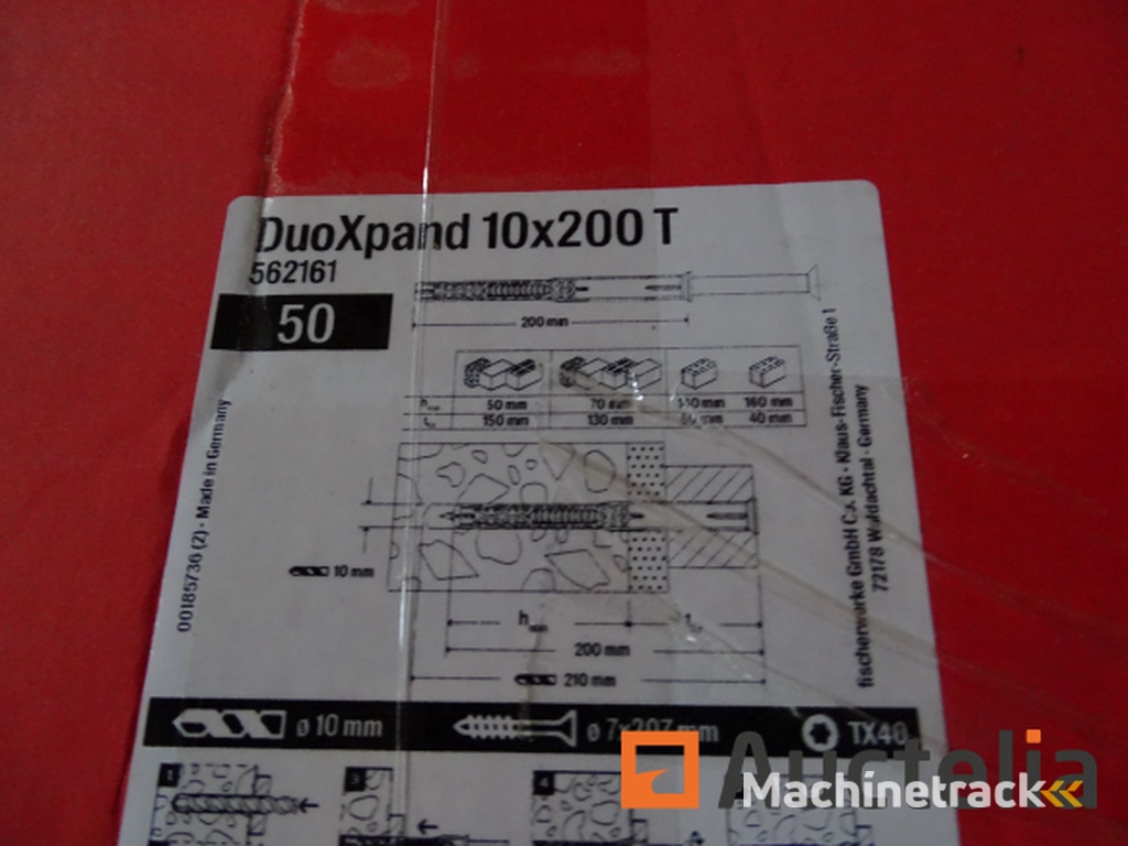 50 FISCHER DuoXpand Torx-Head hamerharingen 10 x 200 mm