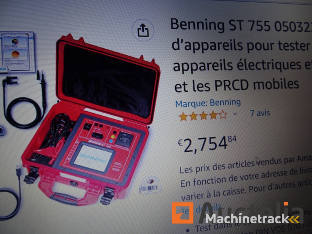 Set testers voor het testen van elektrische apparaten BENNING ST 755 Winkelwaarde 2754 €