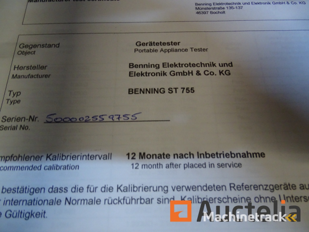 Set testers voor het testen van elektrische apparaten BENNING ST 755 Winkelwaarde 2754 €