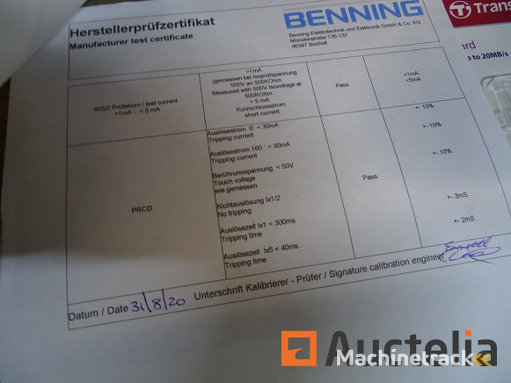 Set testers voor het testen van elektrische apparaten BENNING ST 755 Winkelwaarde 2754 €