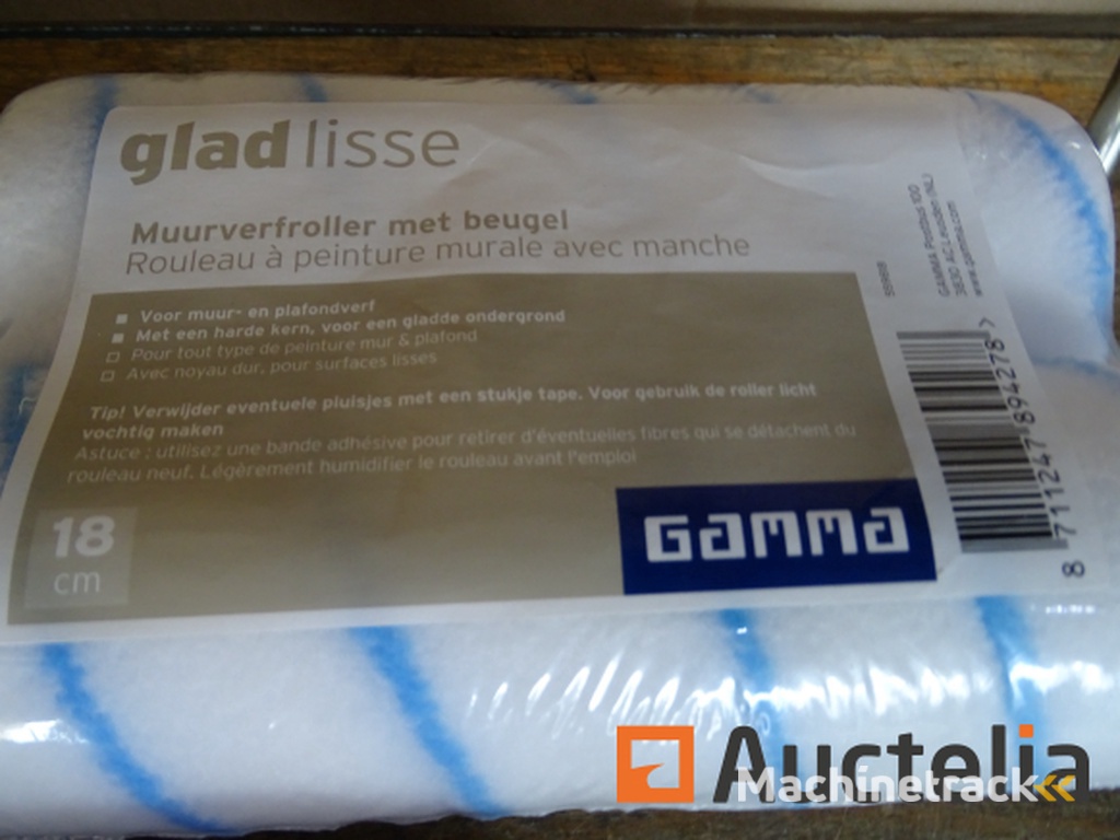 3 sets van 2 GAMMA Muurverfrollers met Handvat