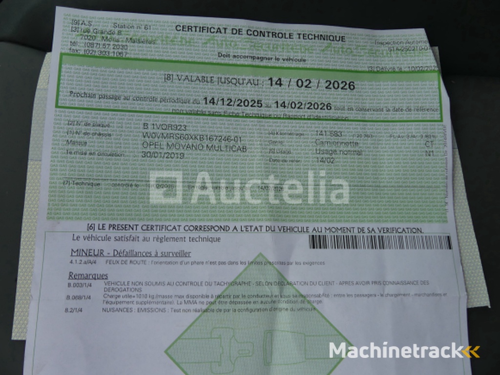 Opel Movano bestelwagen