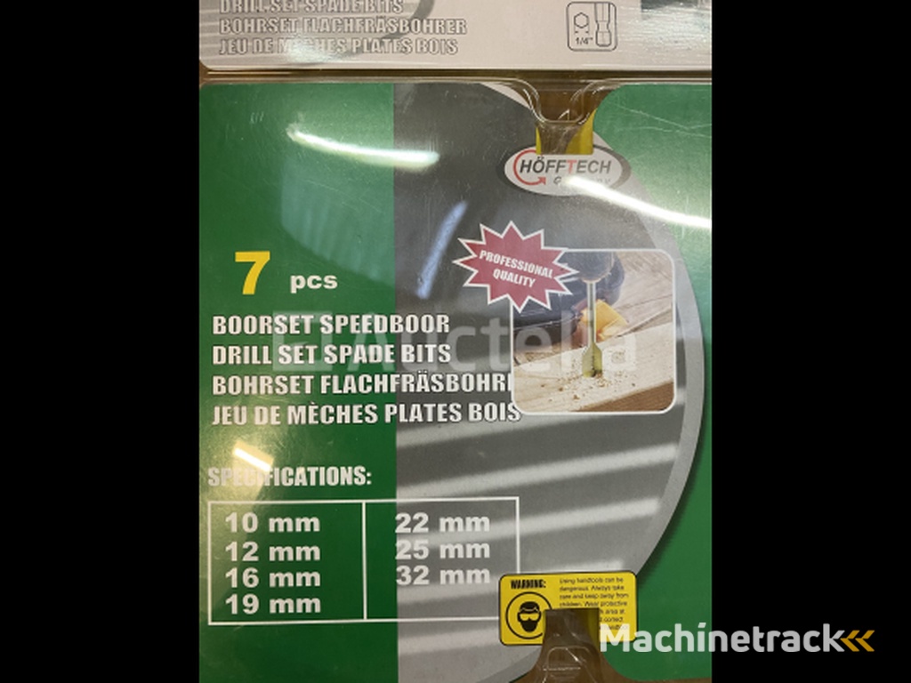 7 delige speedboor set 10-32 mm