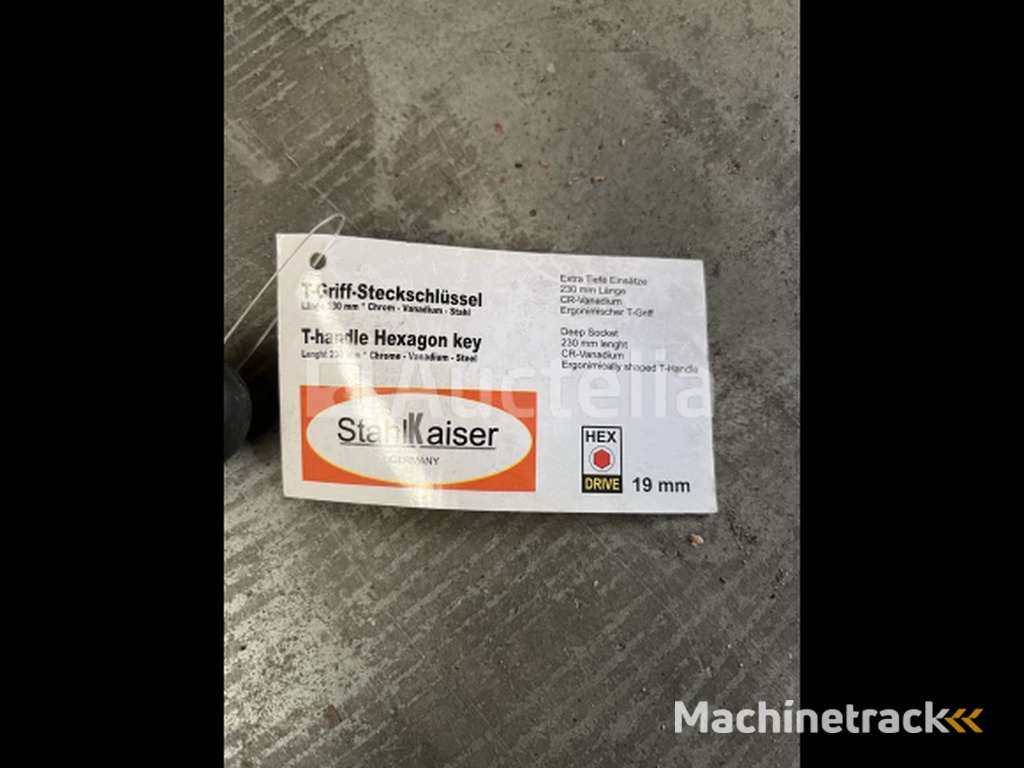 3 x T-grip steeksleutel 19mm