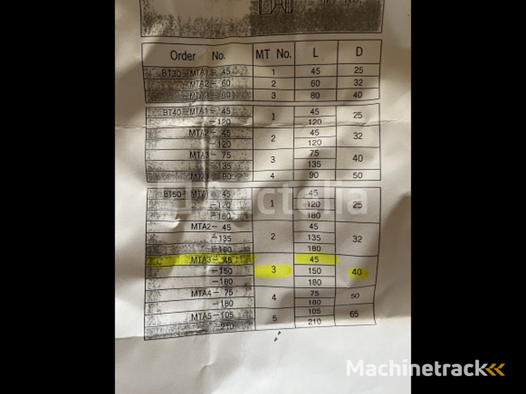Kojex BT-50 MTA3-45 houder