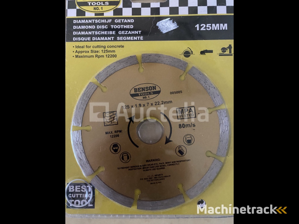 2 x diamantschijf 115 en 125 mm