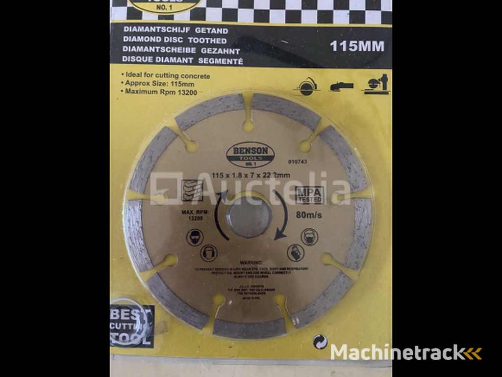 2 x diamantschijf 115 en 125 mm