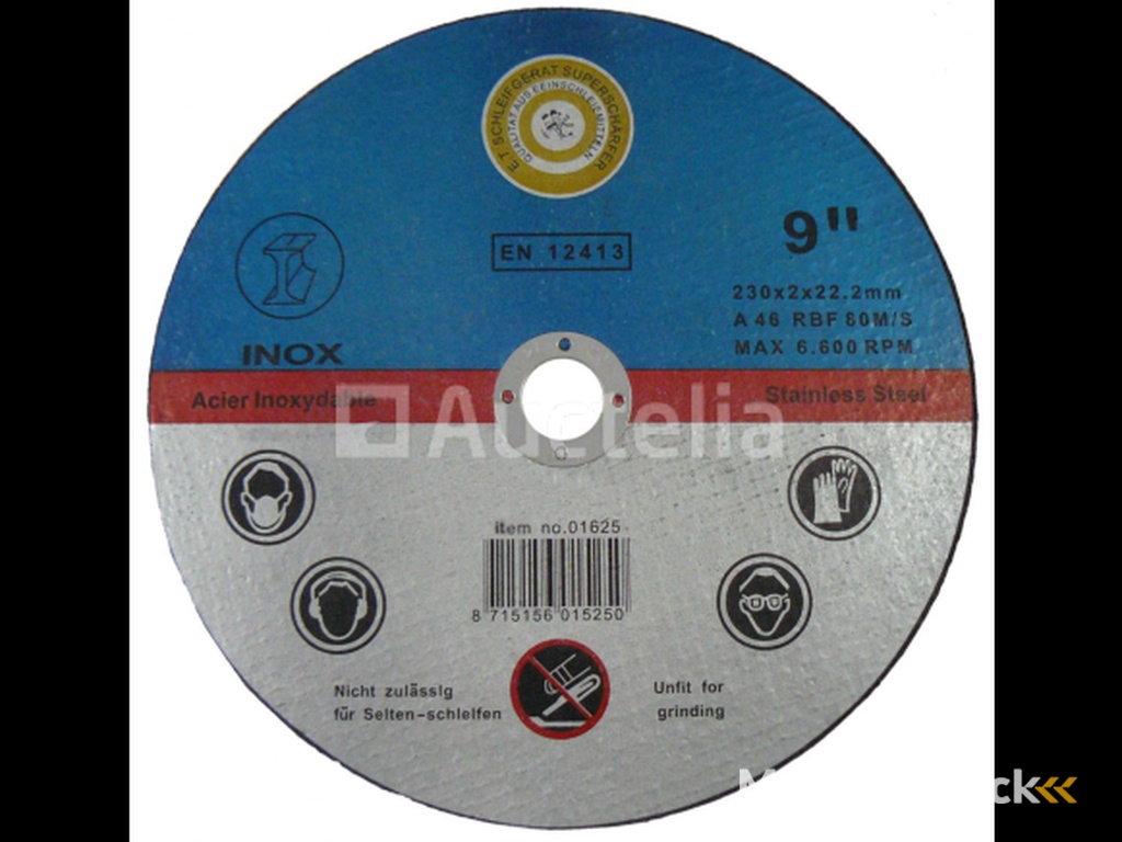 6 x Slijpschijf Metaal 230 x 2 mm INOX