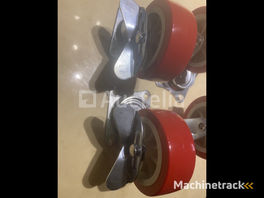4 swivel castors 75 mm with brake