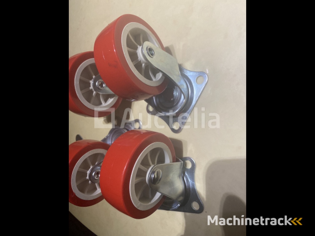 4 swivel castors 75 mm with brake