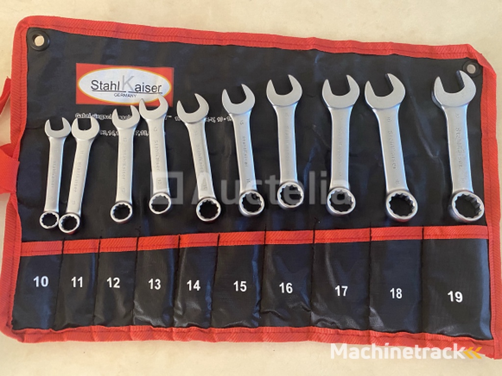 10 piece Stitch ring wrench set Stubby 10-19mm