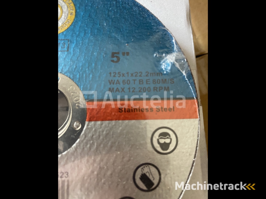 10 x grinding discs stainless steel 125 mm 5"