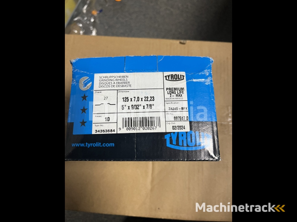 1 box of Tyrolit grinding discs