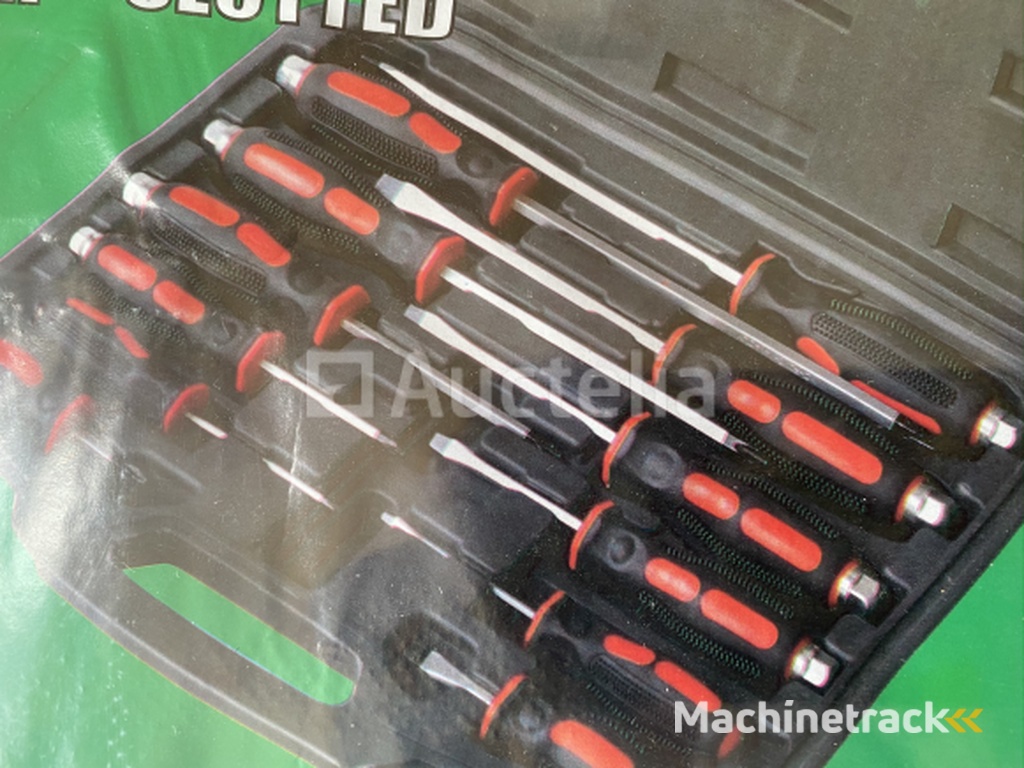 12 piece screwdriver set PH + Slotted in case