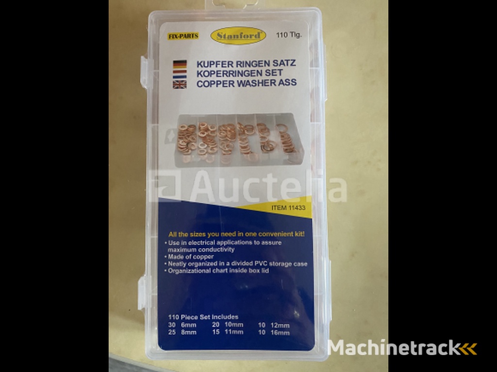 110 piece copper rings set