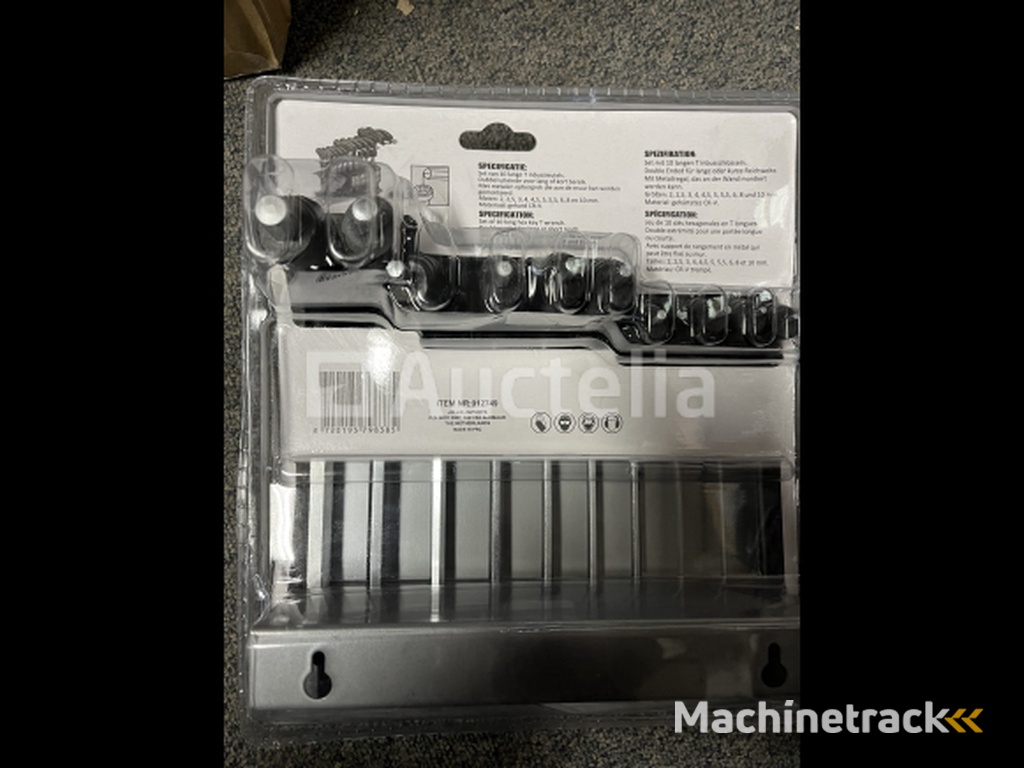 Allen T-keys in rack