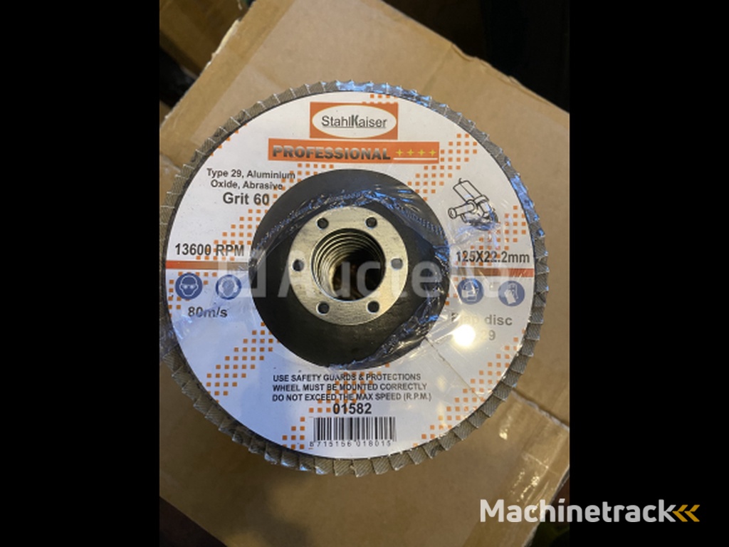 10 x Grinding disc flap disc 125x22mm, metal, grit 60