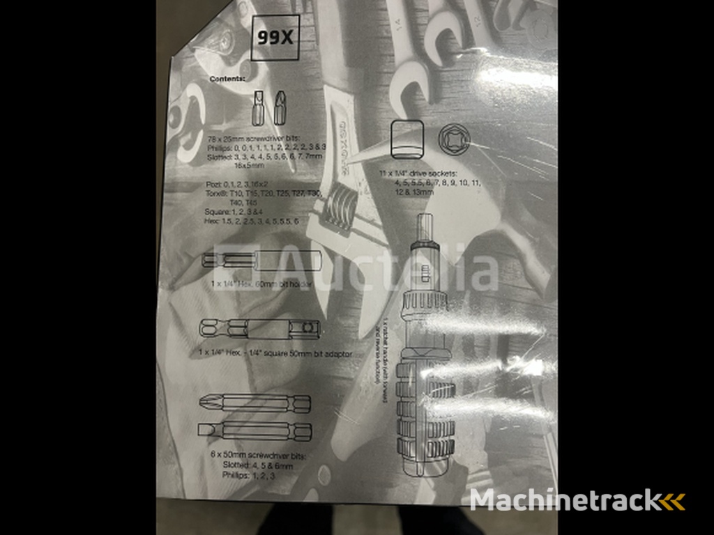 99 delige schroevendraaier ratelbit en doppen set