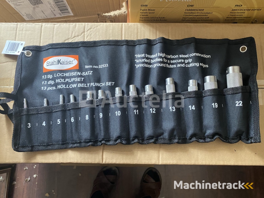 13 piece hollow punch set 3-22mm in case