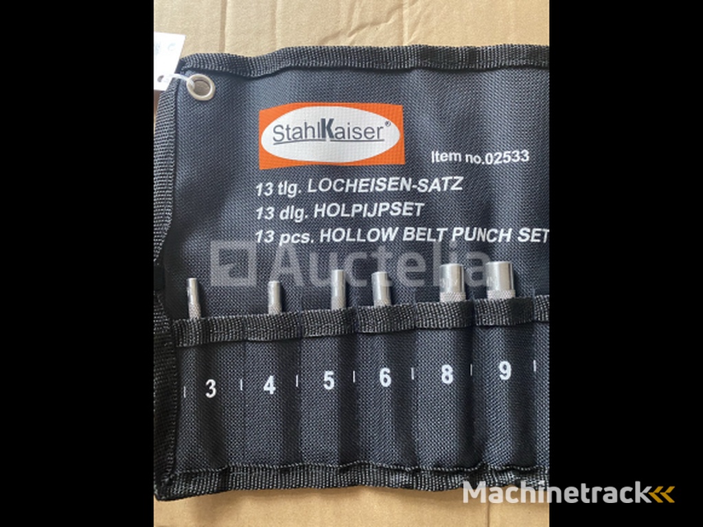 13 piece hollow punch set 3-22mm in case