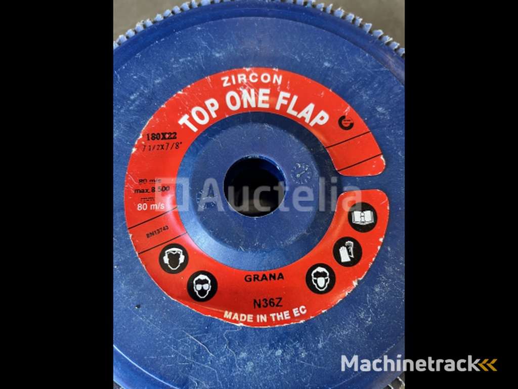 6 x zircon flap disc 180mm