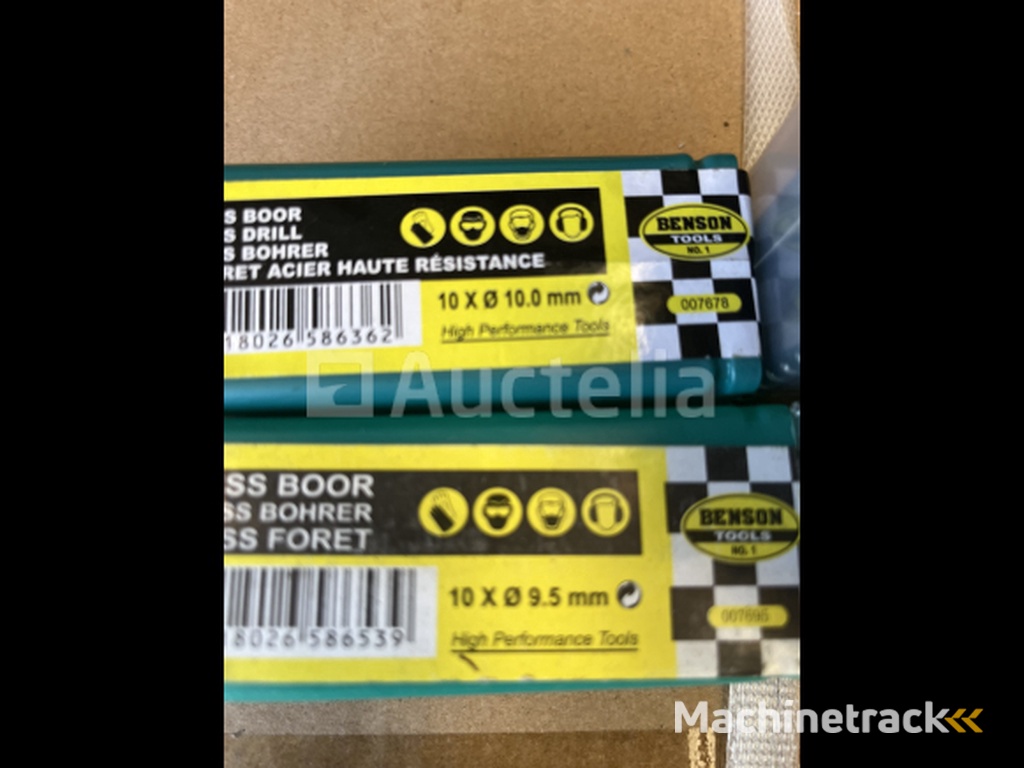 20 HSS metal drills 9.5 and 10 mm