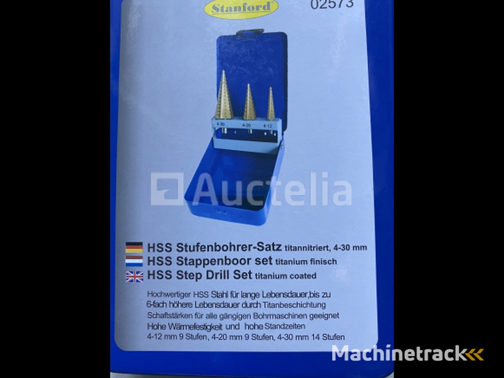 Step drill set Stanford 3 pieces