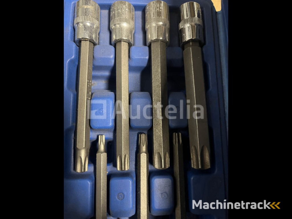 2 x extra long socket bit set Torx and Spline