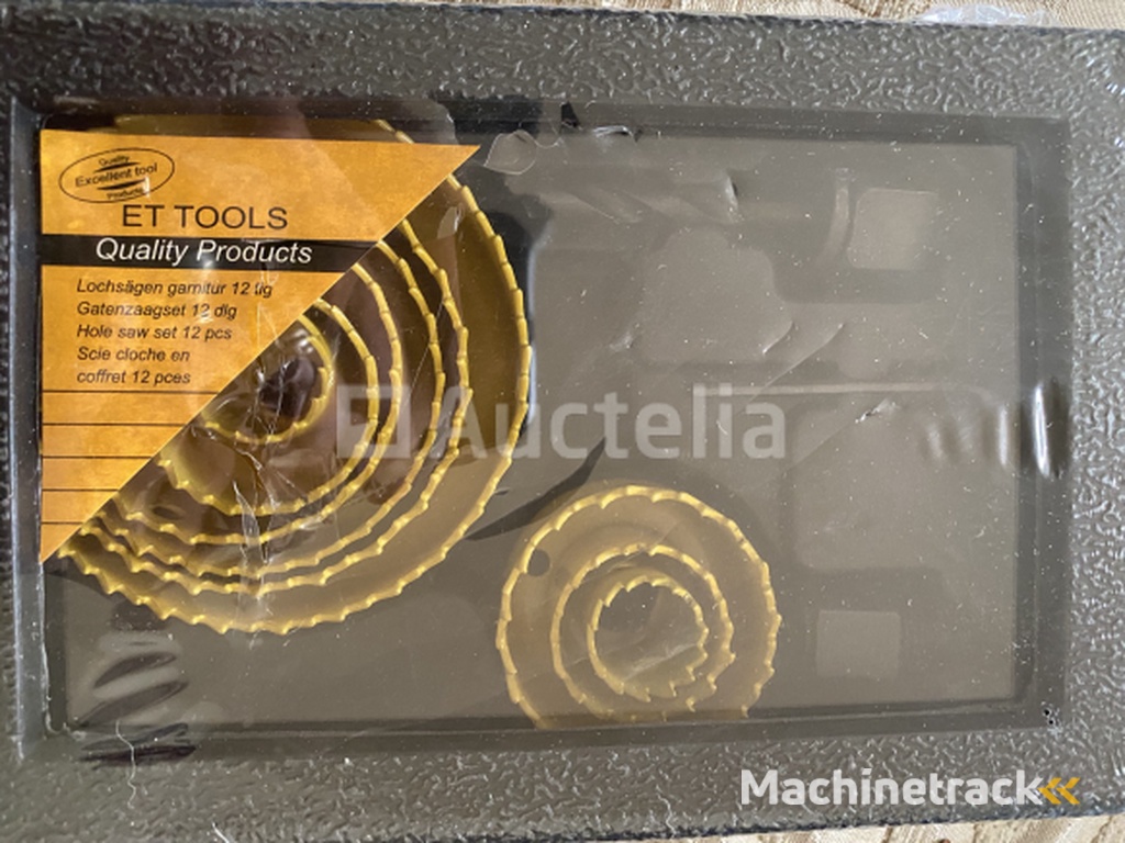 12 piece hole drill set for wood, plastic, light metal