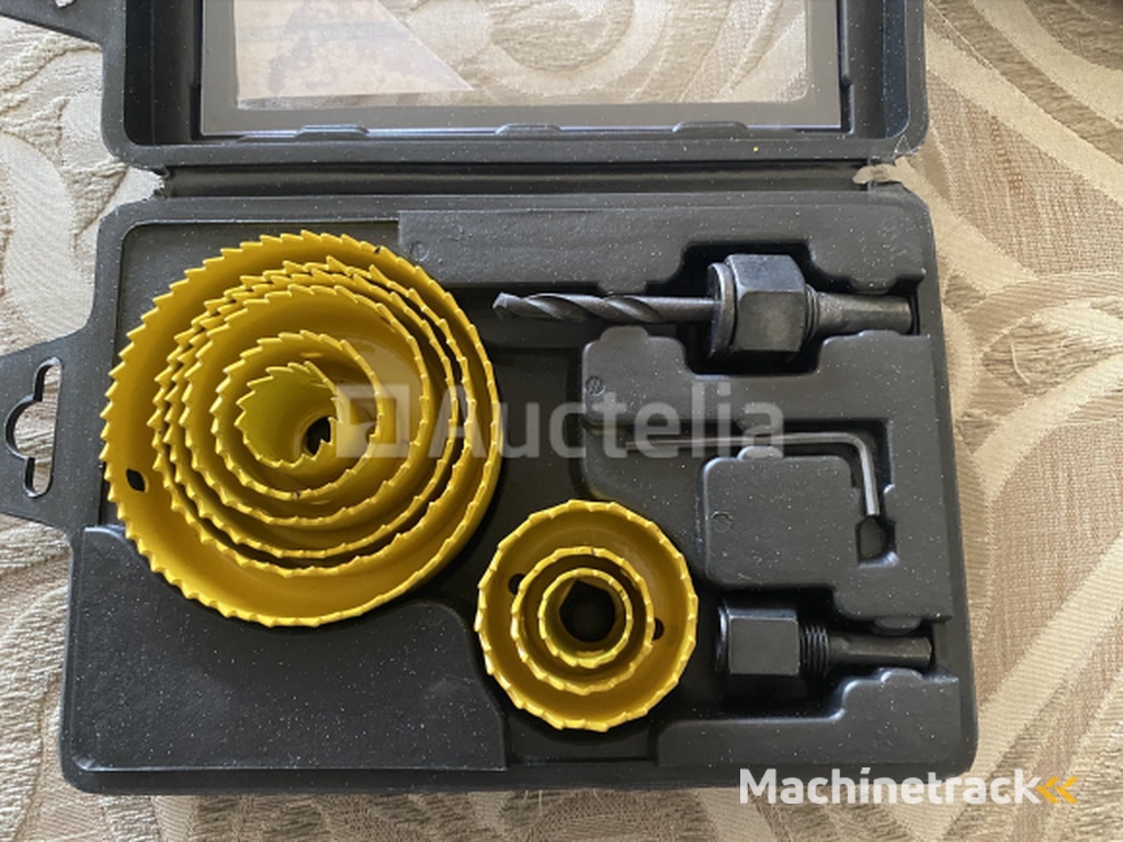 12 piece hole drill set for wood, plastic, light metal