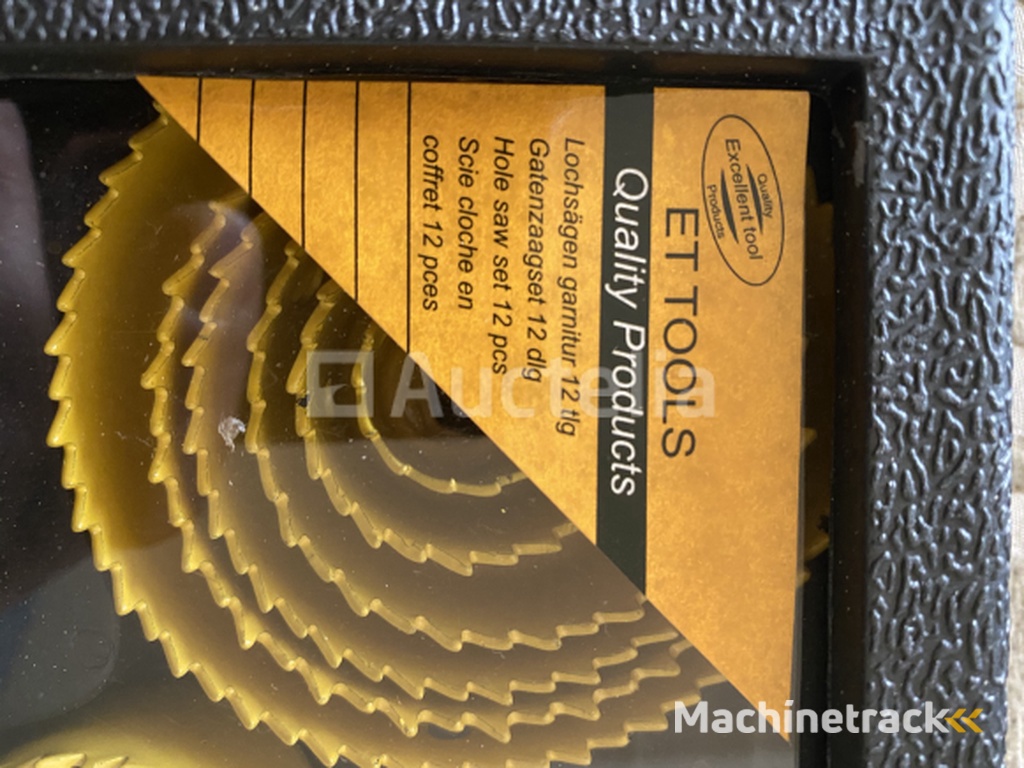 12 piece hole drill set for wood, plastic, light metal