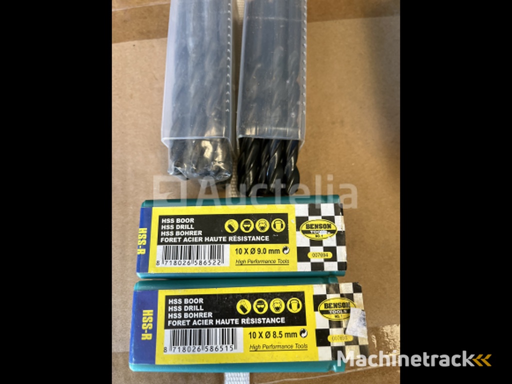 20 HSS metaalboren 8,5 en 9 mm