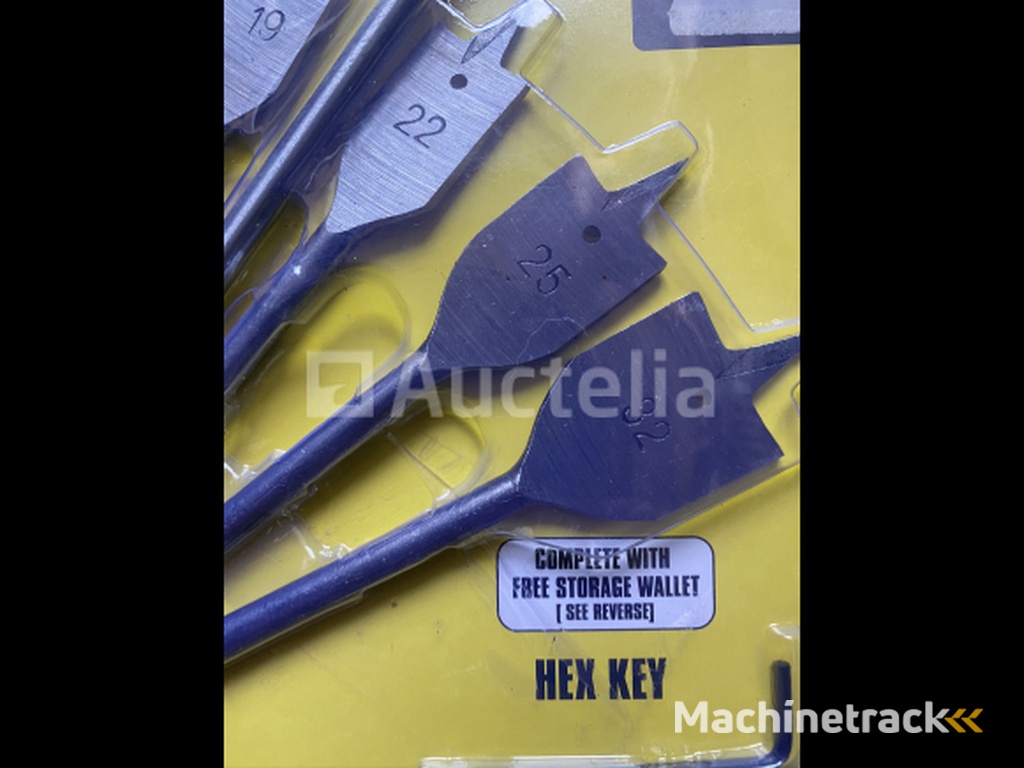 10 delige speedboor set 6,10, 13,16,19,22, 25,en 32 mm