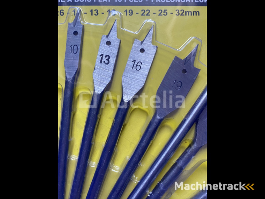 10 delige speedboor set 6,10, 13,16,19,22, 25,en 32 mm