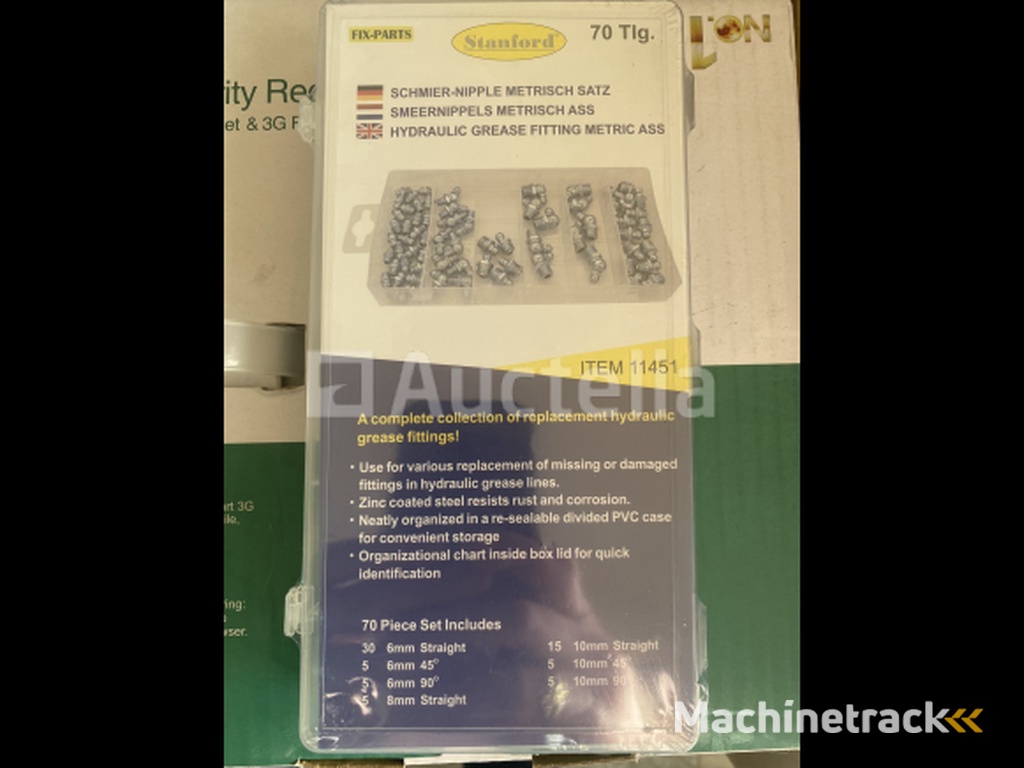 Smeernippel set metrisch 70 delig