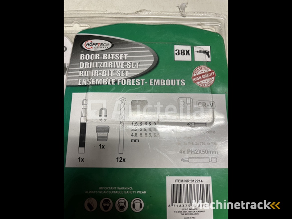 38 delige boor en bit set