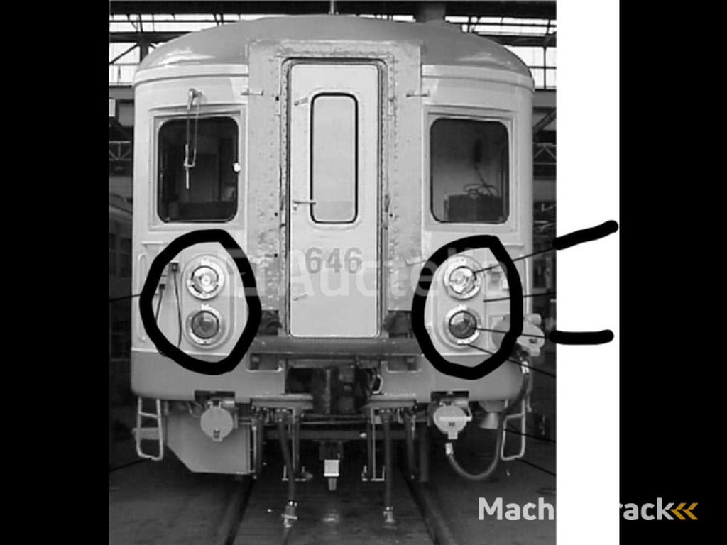 1 SNCB locomotive headlight (RED)