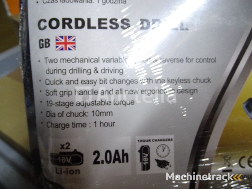 18V cordless screwdriver in its box BOXER SR-019