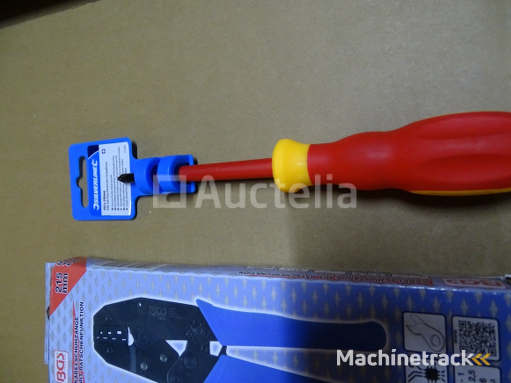 BGS 1419 Crimping Pliers, 2 PZ2 Cross Screwdrivers