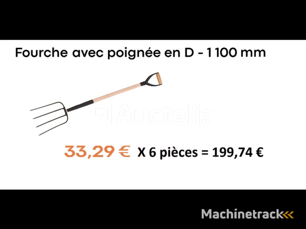 6 Forks with D-handle