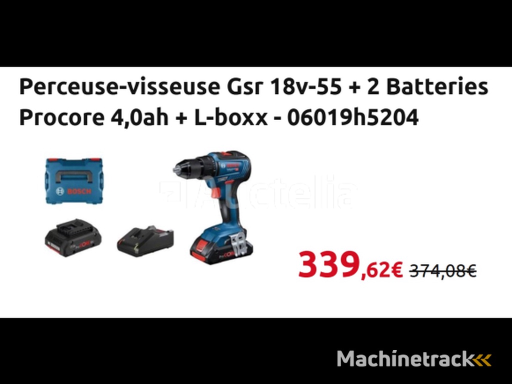 BOSCH GSR 18V-55 cordless drill driver in its systainer
