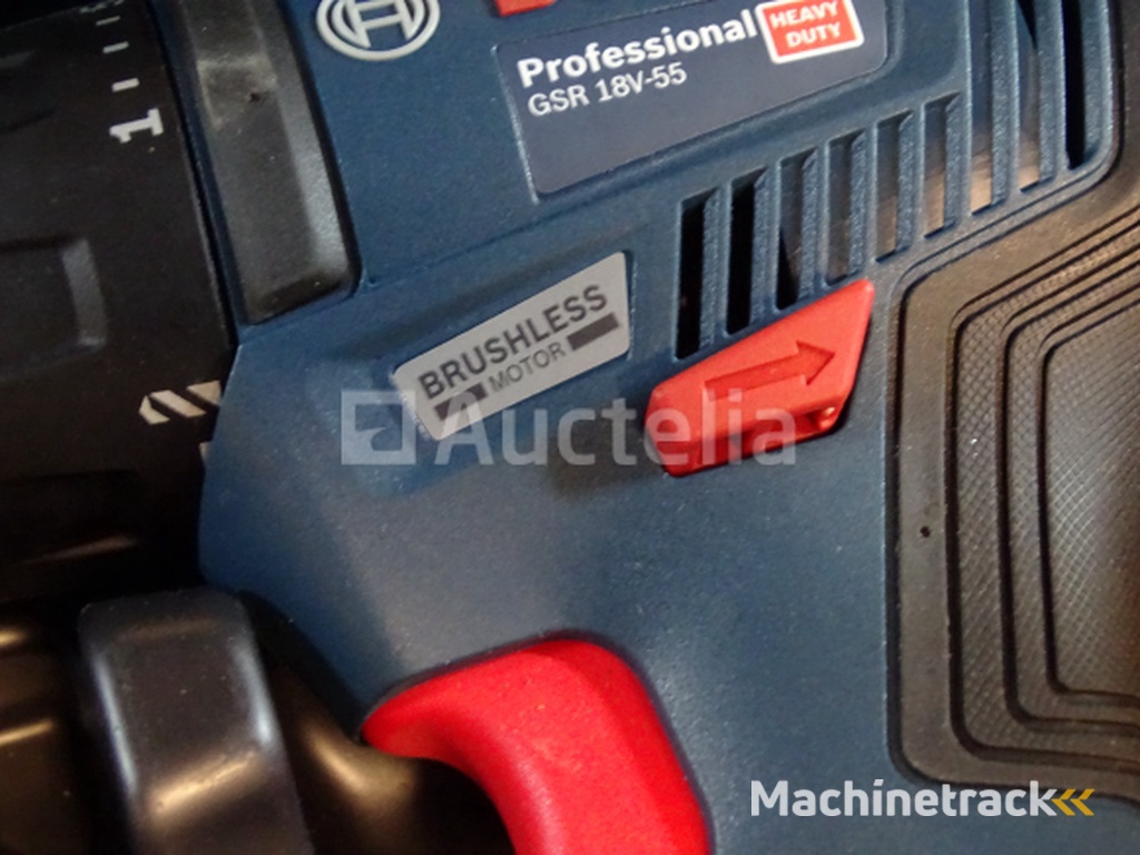 BOSCH GSR 18V-55 cordless drill driver in its systainer