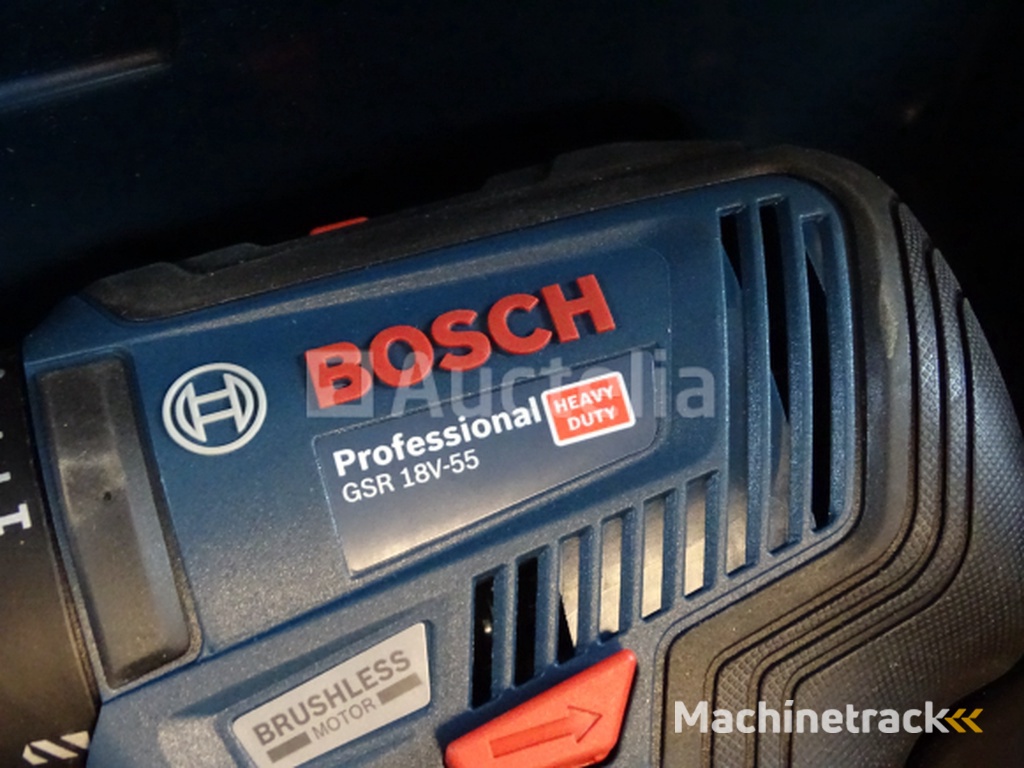 BOSCH GSR 18V-55 cordless drill driver in its systainer