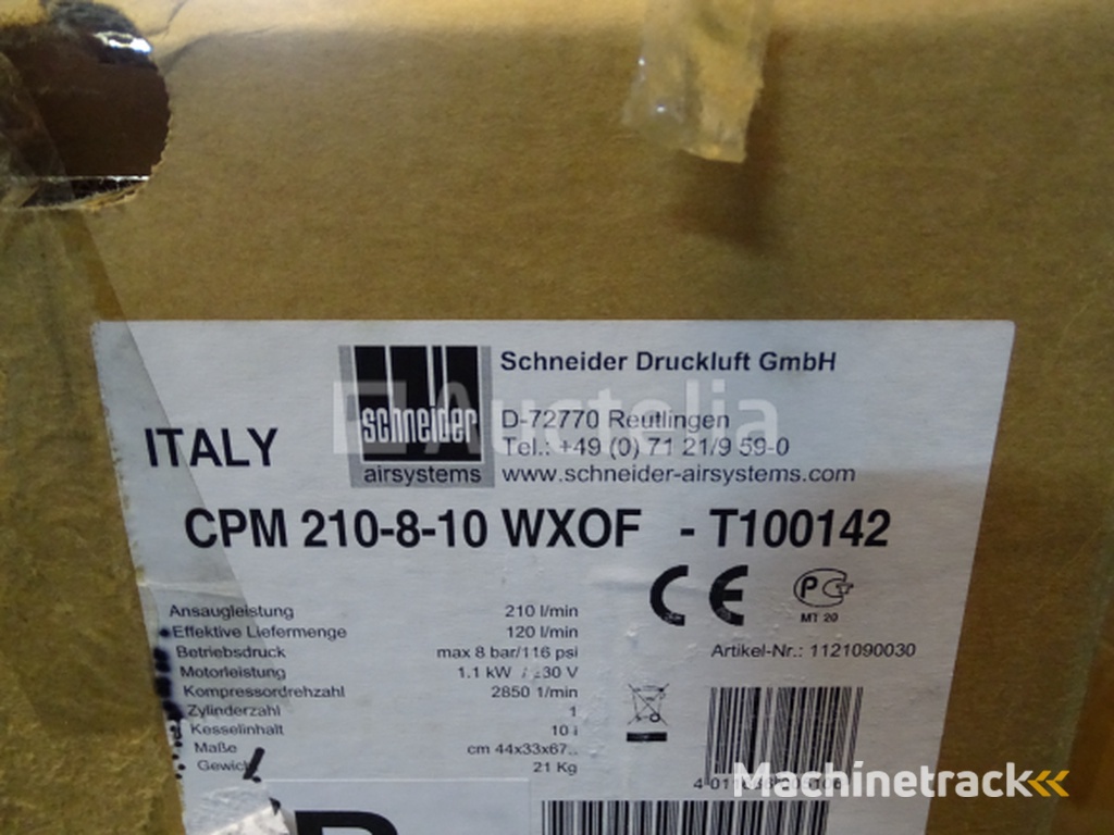 SCHNEIDER CPM 210-8-10 WXOF Professionele Compressor - Winkelwaarde €641
