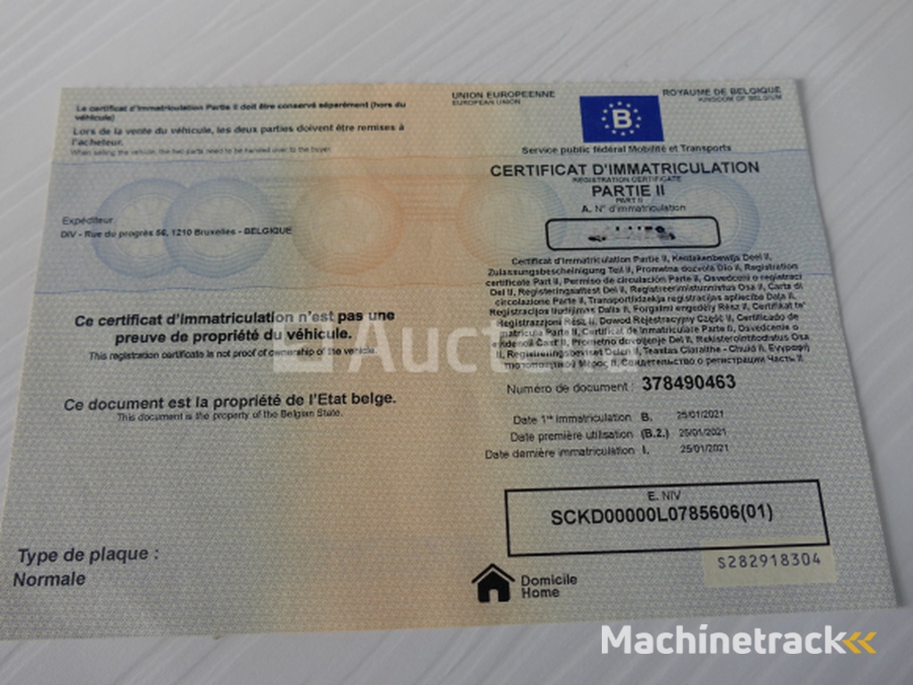 Ifor Williams 2Hb CT35 Voertuig Carrier Aanhangwagen (VIN:SCKD00000L0785606)