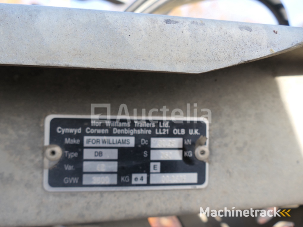 Ifor Williams 2Hb CT35 Voertuig Carrier Aanhangwagen (VIN:SCKD00000L0785606)