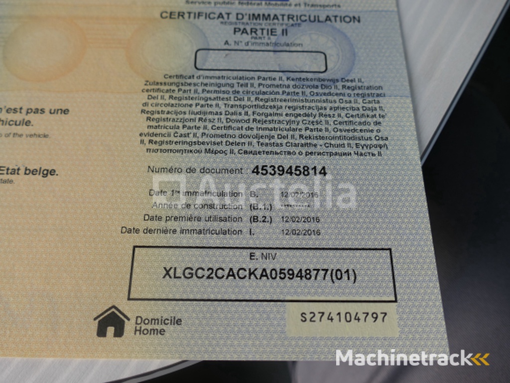 Saris C2700 dubbelassige buigende aanhangwagen (VIN:XLGC2CACKA0594877)