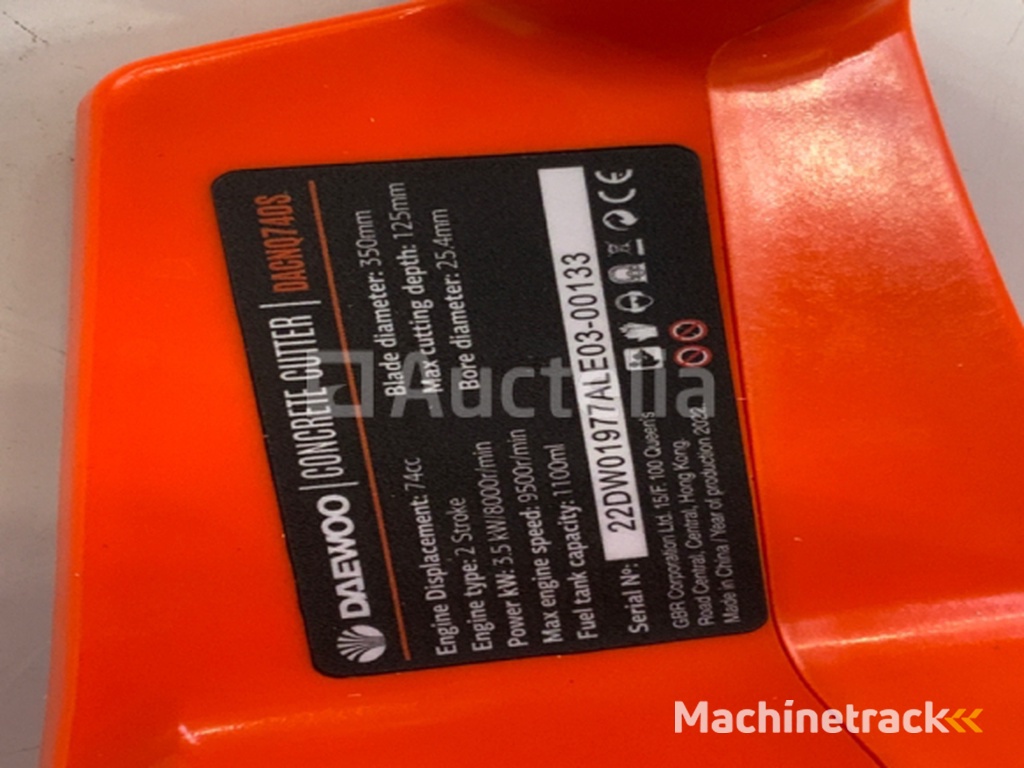Daewoo - 2025 - DACNQ740S - Concrete saw
