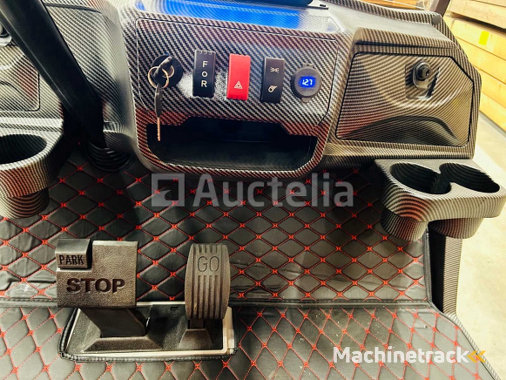 RTE - Golfkar met opslagbox Oranje