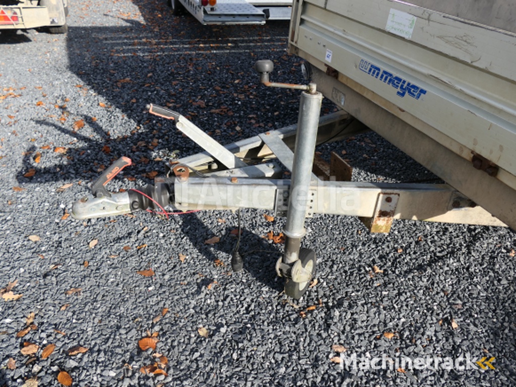 Dubbelassige dieplader met Meyer zijwanden en verlengstukken